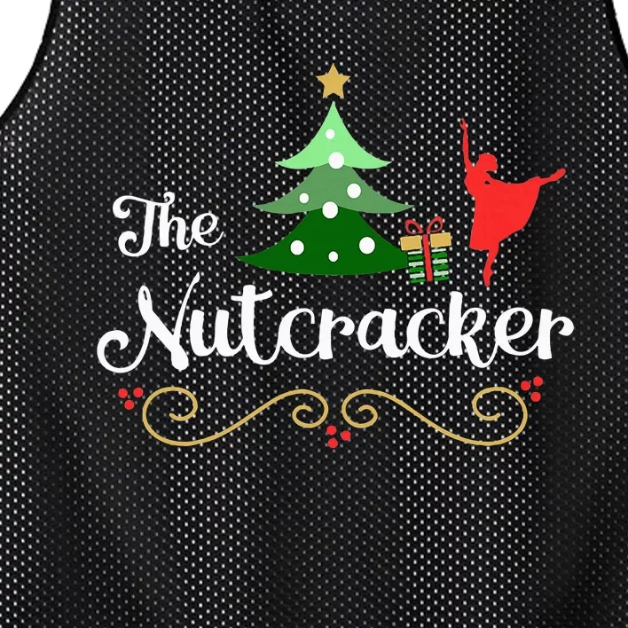 Nutcracker Ballet Gift For Girl Clara & Tree Nutcracker Mesh Reversible Basketball Jersey Tank