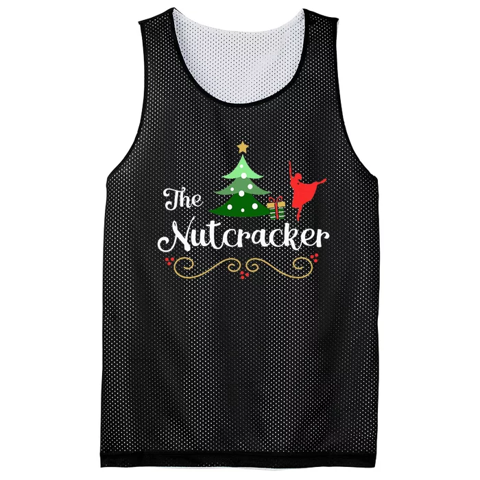 Nutcracker Ballet Gift For Girl Clara & Tree Nutcracker Mesh Reversible Basketball Jersey Tank