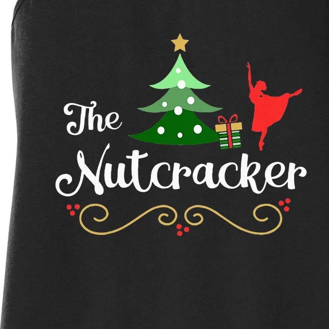 Nutcracker Ballet Gift For Girl Clara & Tree Nutcracker Women's Racerback Tank