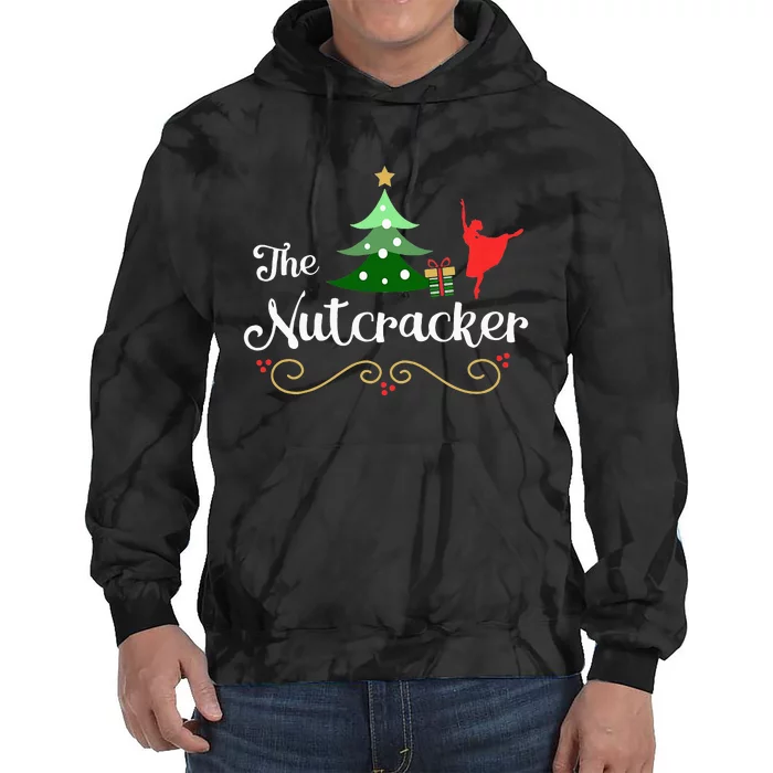 Nutcracker Ballet Gift For Girl Clara & Tree Nutcracker Tie Dye Hoodie