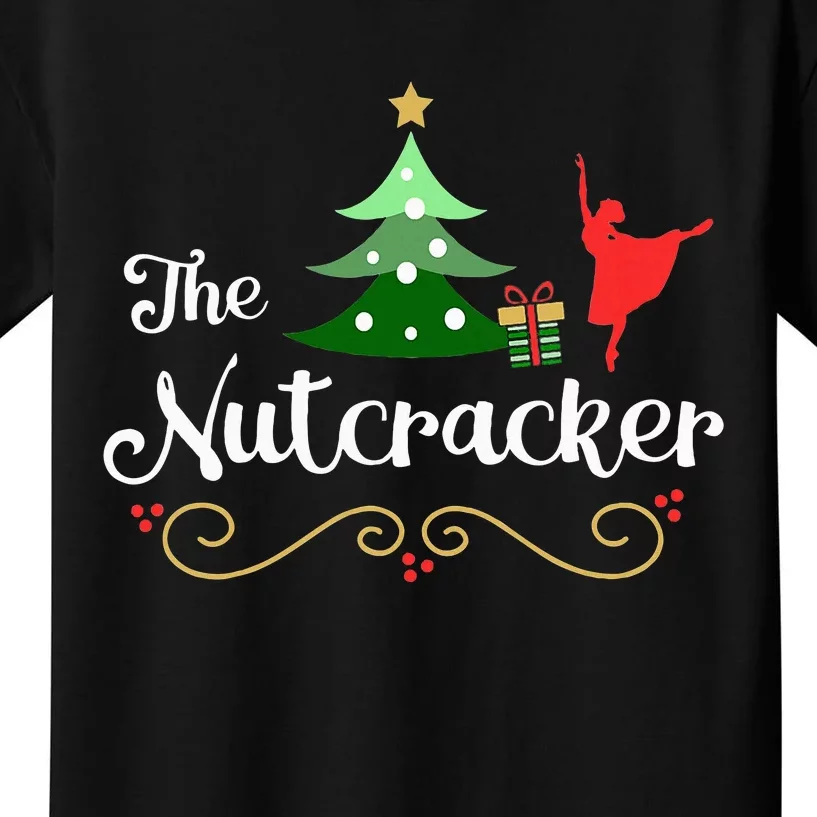 Nutcracker Ballet Gift For Girl Clara & Tree Nutcracker Kids T-Shirt