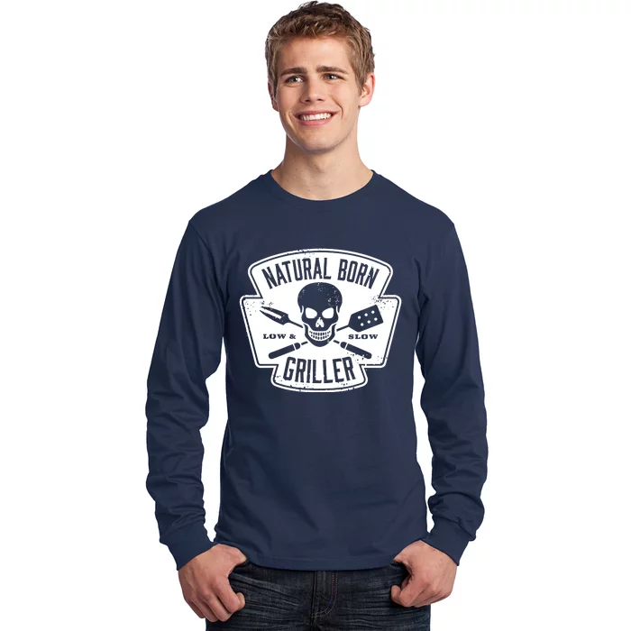 Natural Born Griller Bbq Lovers Long Sleeve Shirt