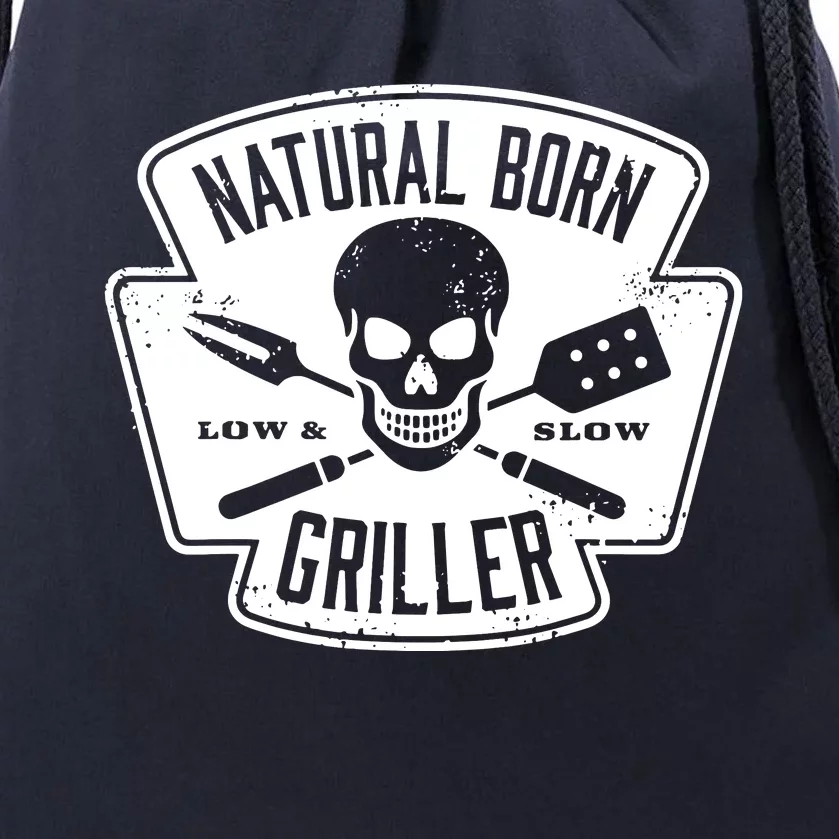 Natural Born Griller Bbq Lovers Drawstring Bag