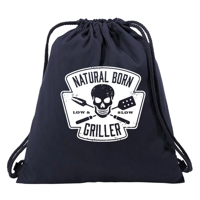 Natural Born Griller Bbq Lovers Drawstring Bag