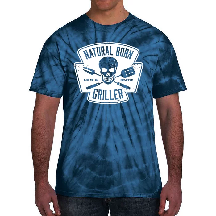 Natural Born Griller Bbq Lovers Tie-Dye T-Shirt