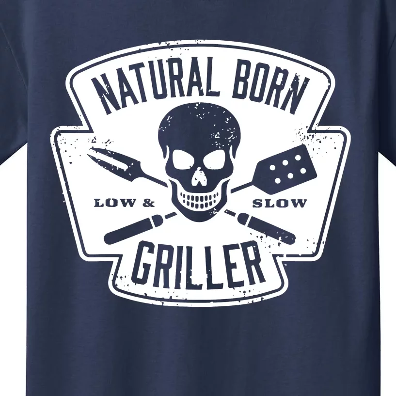 Natural Born Griller Bbq Lovers Kids T-Shirt