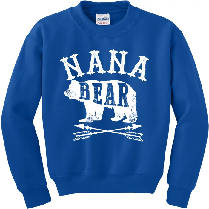 Nana Bear Grandmother Mothers Day Gift Kids Sweatshirt