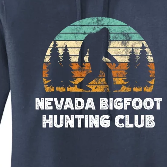 Nevada Bigfoot Hunting Club Sasquatch Fan Cool Gift Women's Pullover Hoodie