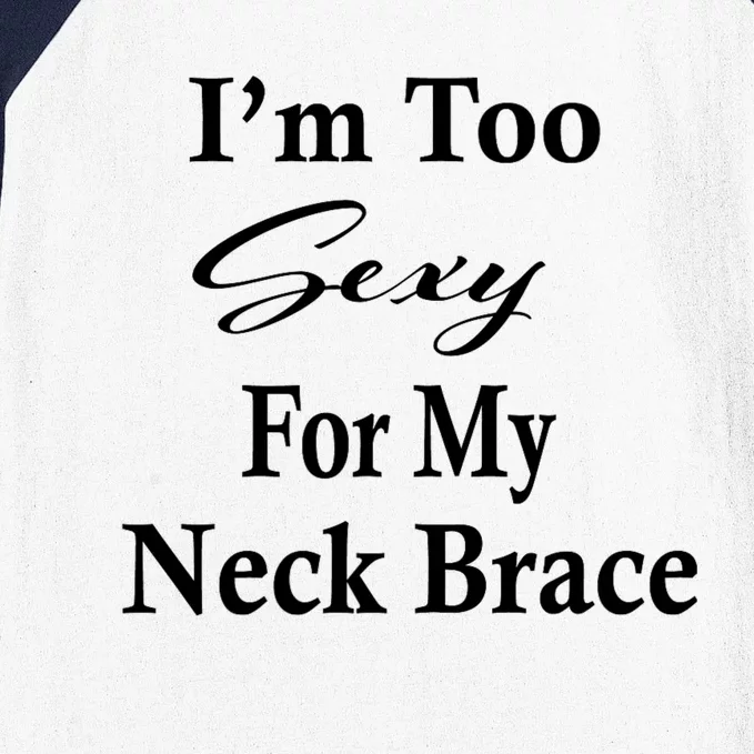 Neck Brace Humor Gift Get Well Soon Gifts Spine Surgery Baseball Sleeve Shirt