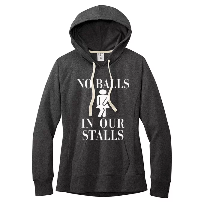 No Balls In Our Stalls Funny Women's Fleece Hoodie