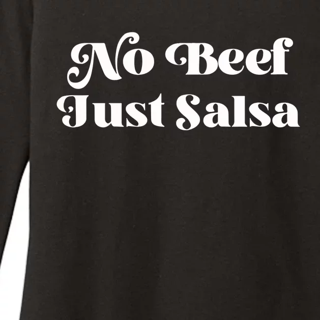 No Beef Just Salsa Womens CVC Long Sleeve Shirt