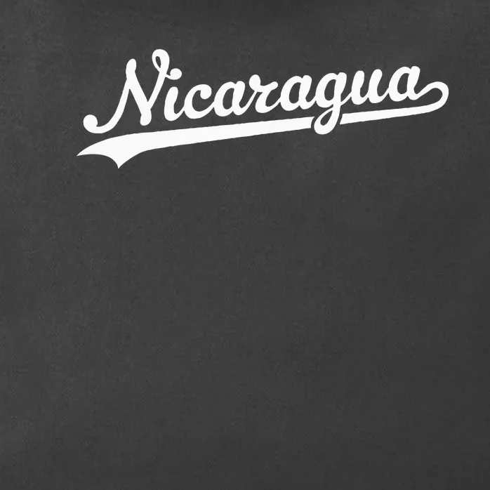 Nicaragua Baseball Jersey Script With Swoosh Zip Tote Bag