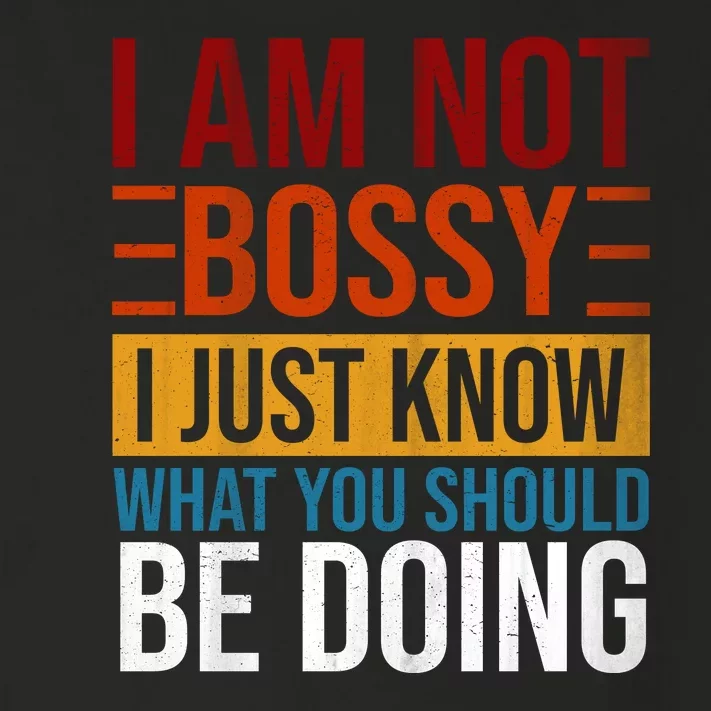 Not Bossy Just Know What I Should Be Doing Funny Sayings Toddler Long Sleeve Shirt