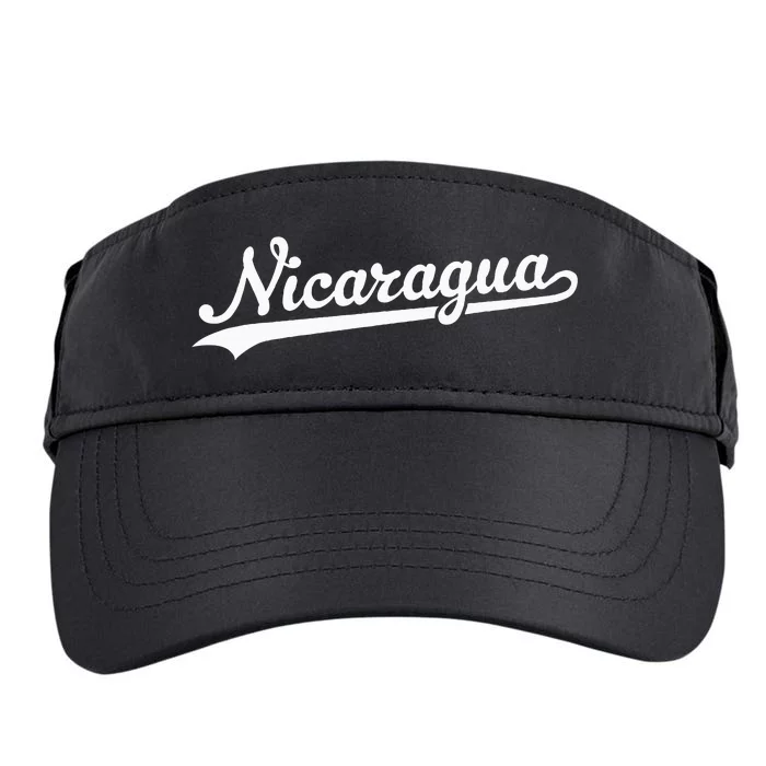 Nicaragua Baseball Jersey Script With Swoosh Adult Drive Performance Visor