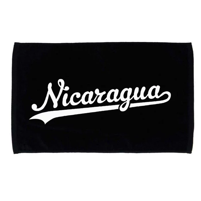 Nicaragua Baseball Jersey Script With Swoosh Microfiber Hand Towel