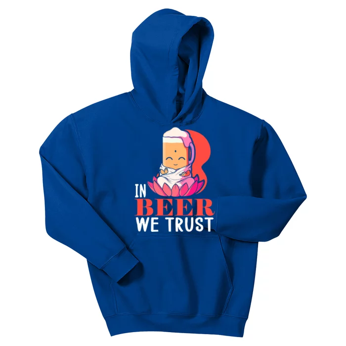 Namasté Beer Jga Yoga Class Buddha Beer Gift Kids Hoodie