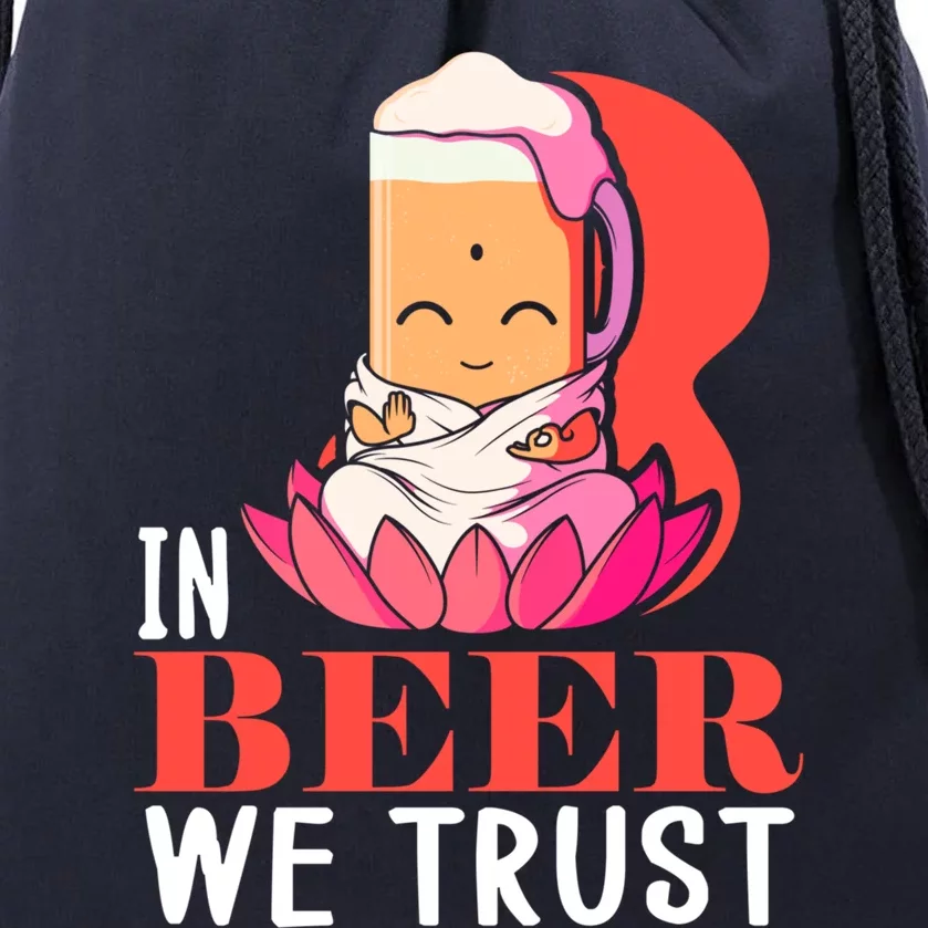 Namasté Beer Jga Yoga Class Buddha Beer Gift Drawstring Bag