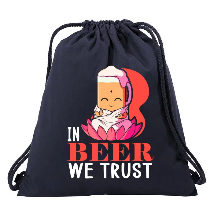 Namasté Beer Jga Yoga Class Buddha Beer Gift Drawstring Bag