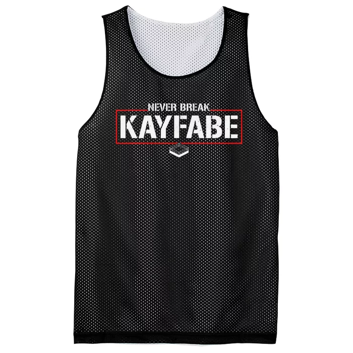 Never Break Kayfabe Pro Wrestling Mesh Reversible Basketball Jersey Tank