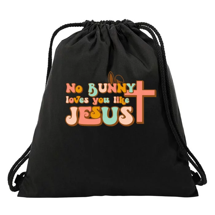 No Bunny Loves You Like Jesus Drawstring Bag