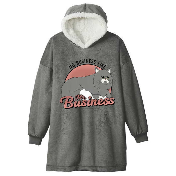 No Business Like Mr. Business Hooded Wearable Blanket