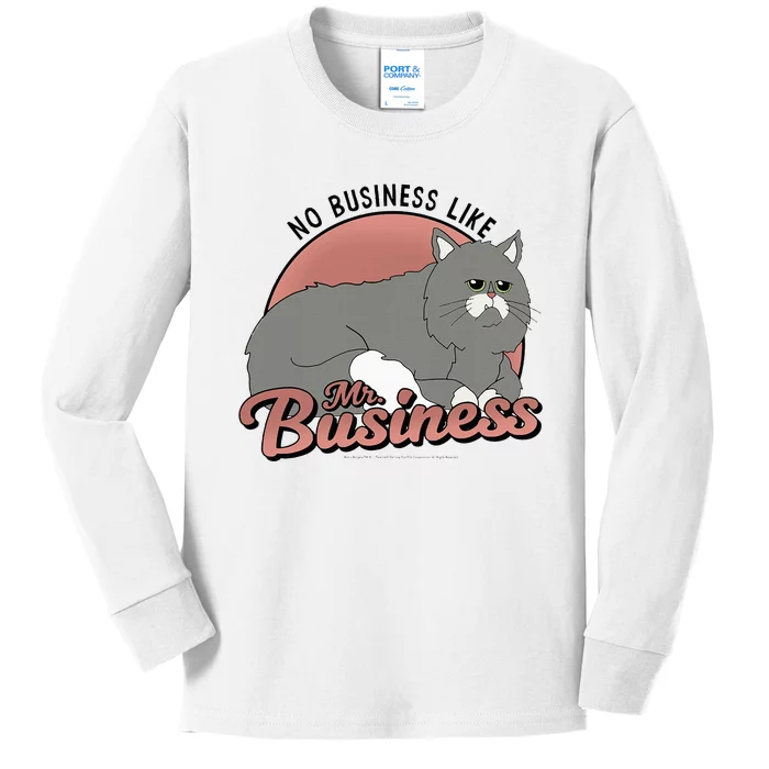 No Business Like Mr. Business Kids Long Sleeve Shirt