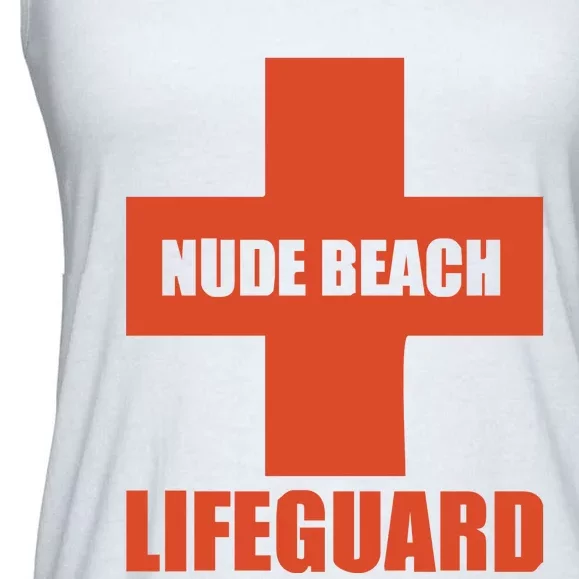 Nude Beach Lifeguard Ladies Essential Flowy Tank