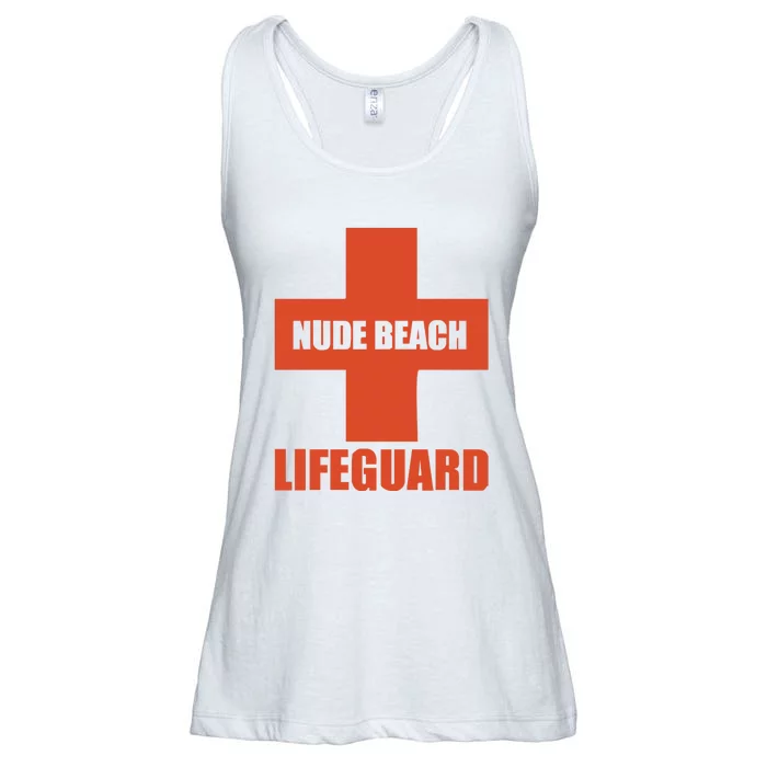 Nude Beach Lifeguard Ladies Essential Flowy Tank