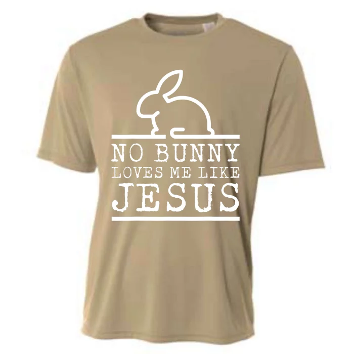 No Bunny Loves Me Like Jesus Christian Easter Eggs Pascha Cooling Performance Crew T-Shirt