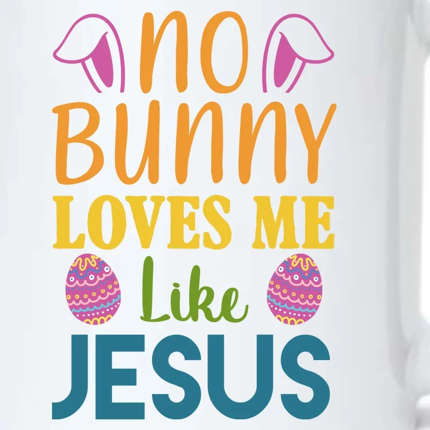 No Bunny Loves Me Like Jesus Easter Holiday Black Color Changing Mug