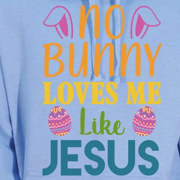 No Bunny Loves Me Like Jesus Easter Holiday Unisex Surf Hoodie