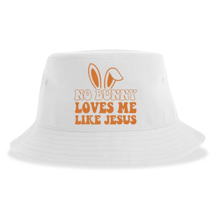 No Bunny Loves Me Like Jesus Easter Bunny Sustainable Bucket Hat