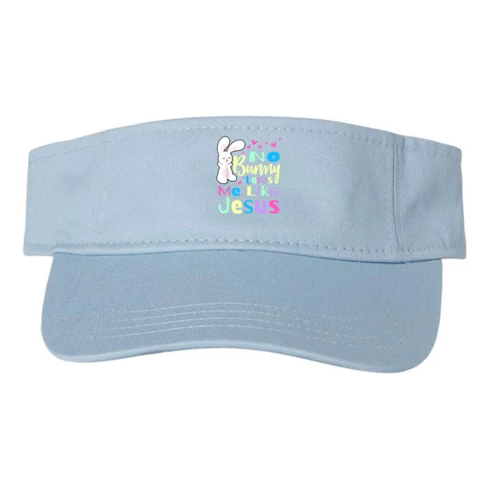 No Bunny Loves Me Like Jesus Jesus Loves Me Easter Valucap Bio-Washed Visor