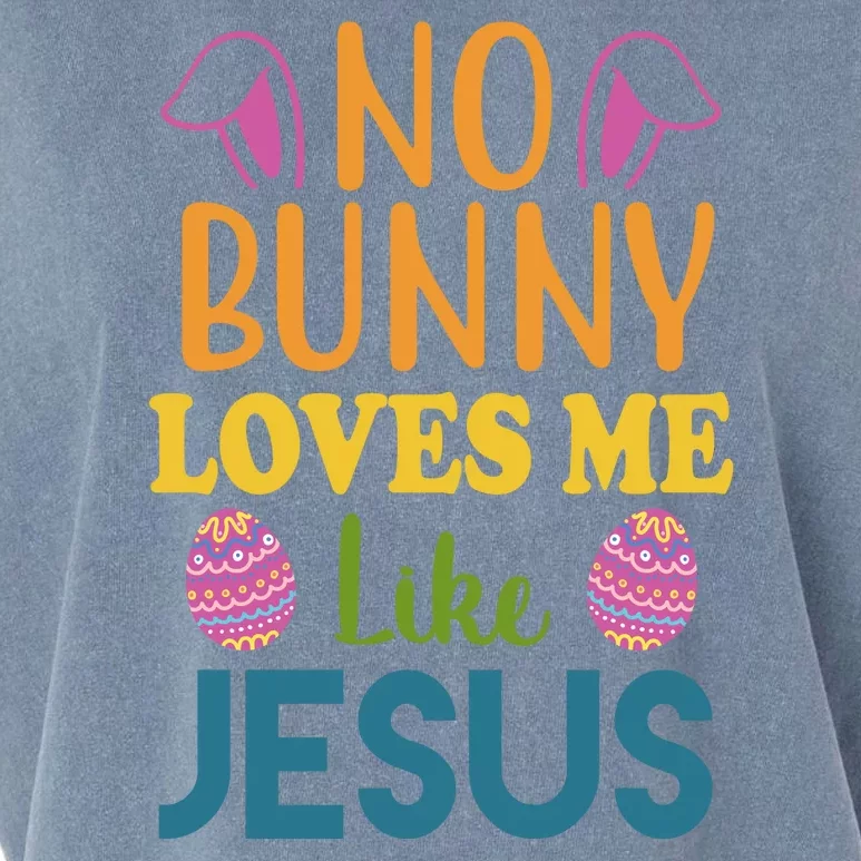 No Bunny Loves Me Like Jesus Easter Garment-Dyed Women's Muscle Tee