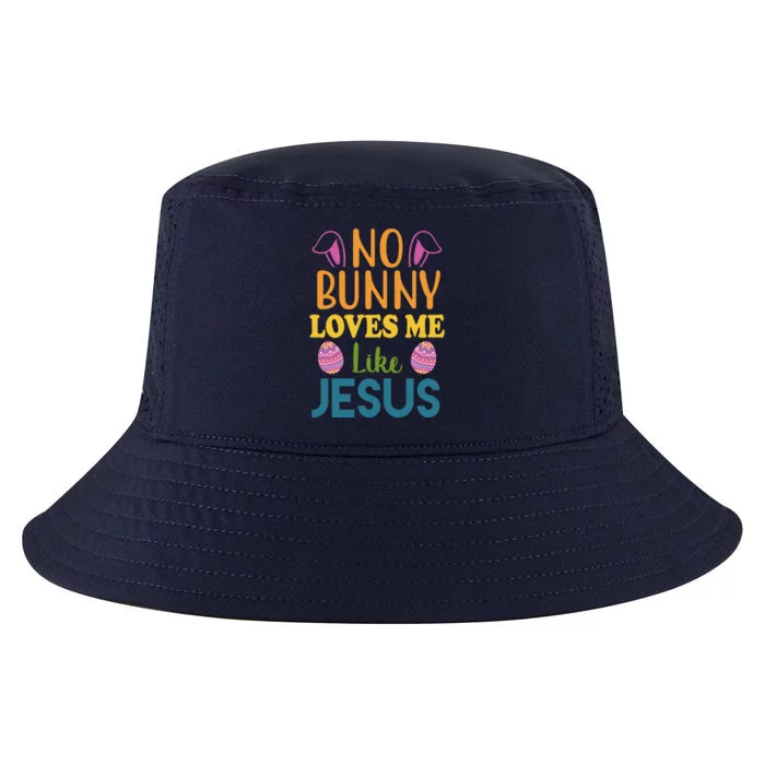 No Bunny Loves Me Like Jesus Easter Cool Comfort Performance Bucket Hat