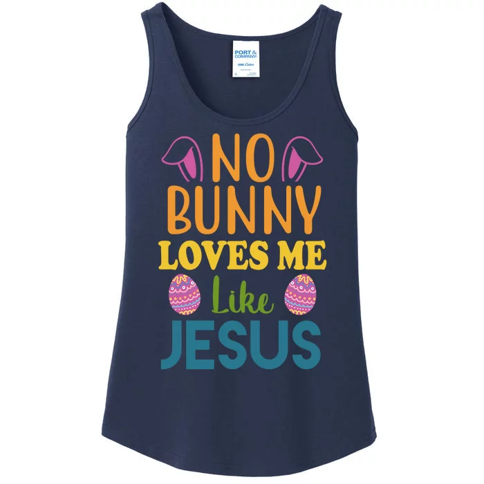 No Bunny Loves Me Like Jesus Easter Ladies Essential Tank