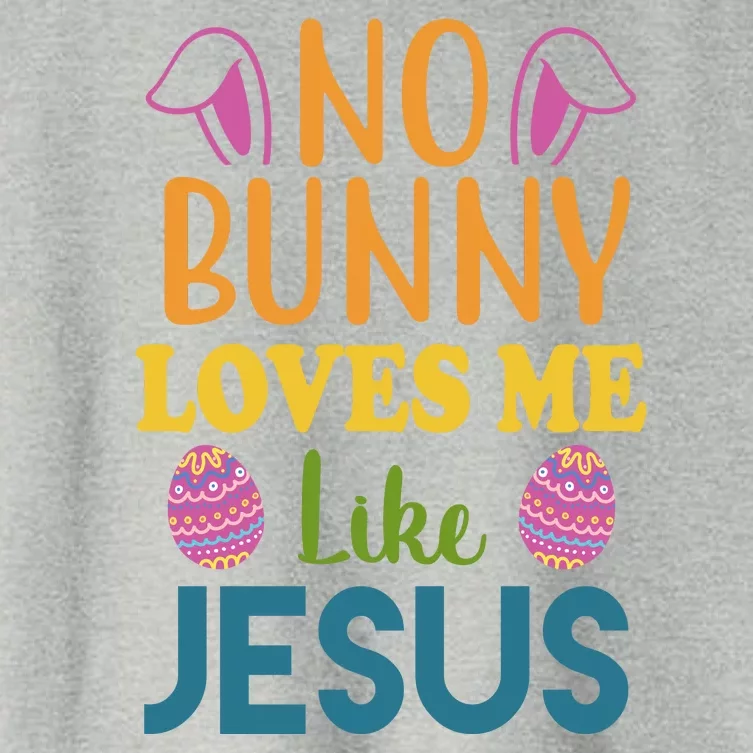 No Bunny Loves Me Like Jesus Easter Women's Crop Top Tee