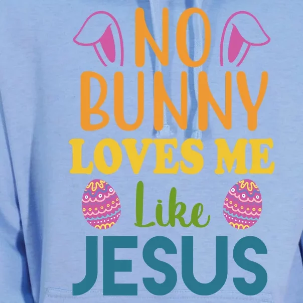 No Bunny Loves Me Like Jesus Easter Unisex Surf Hoodie