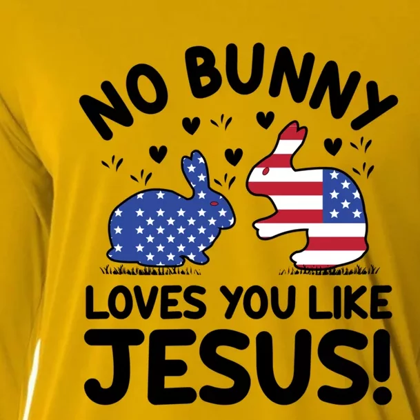 No Bunny Love You Like Jesus Gift Cooling Performance Long Sleeve Crew