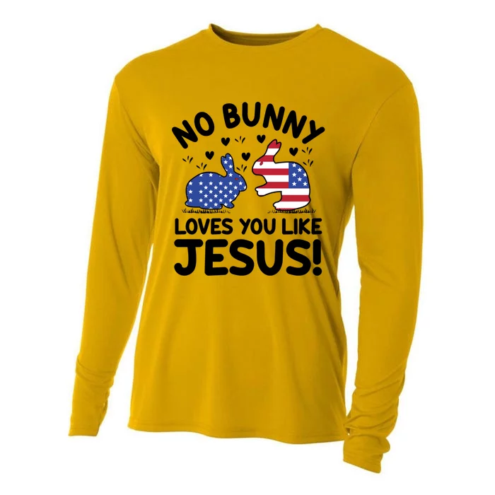 No Bunny Love You Like Jesus Gift Cooling Performance Long Sleeve Crew