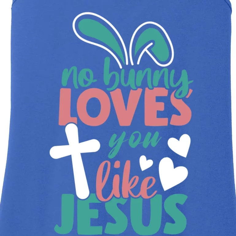 No Bunny Loves You Like Jesus Cute Gift Ladies Essential Tank