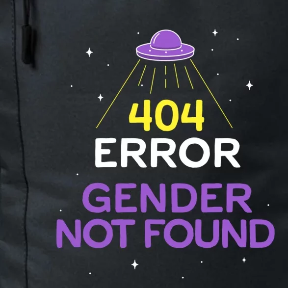 Non Binary Meaningful Gift Error 404 Gender Not Found Non Binary Meaningful Gift Daily Commute Backpack