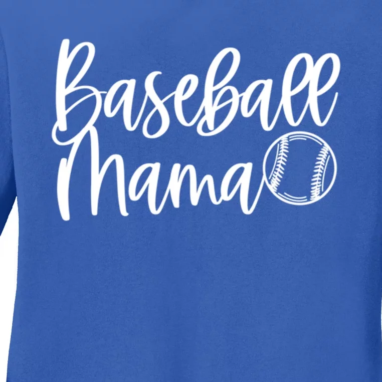 Novelty Baseball Mama Pocket Baseball Mama Game Day Vibes Funny Gift Ladies Long Sleeve Shirt