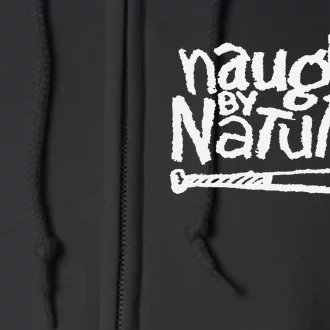 Naughty By Nature – White Classic Logo Full Zip Hoodie