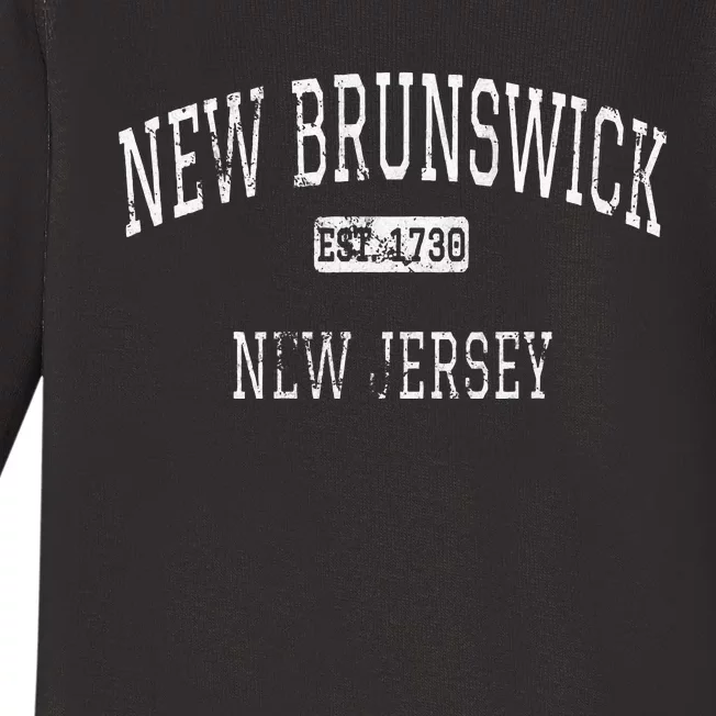 New Brunswick New Jersey Nj Vintage Baby Long Sleeve Bodysuit