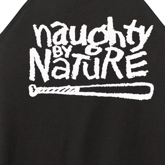 Naughty By Nature – White Logo Women’s Perfect Tri Rocker Tank