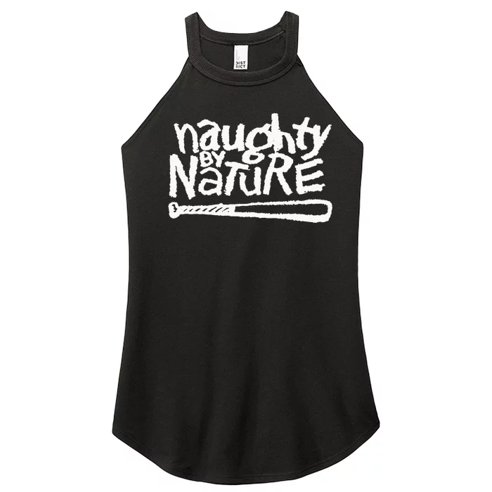 Naughty By Nature – White Logo Women’s Perfect Tri Rocker Tank