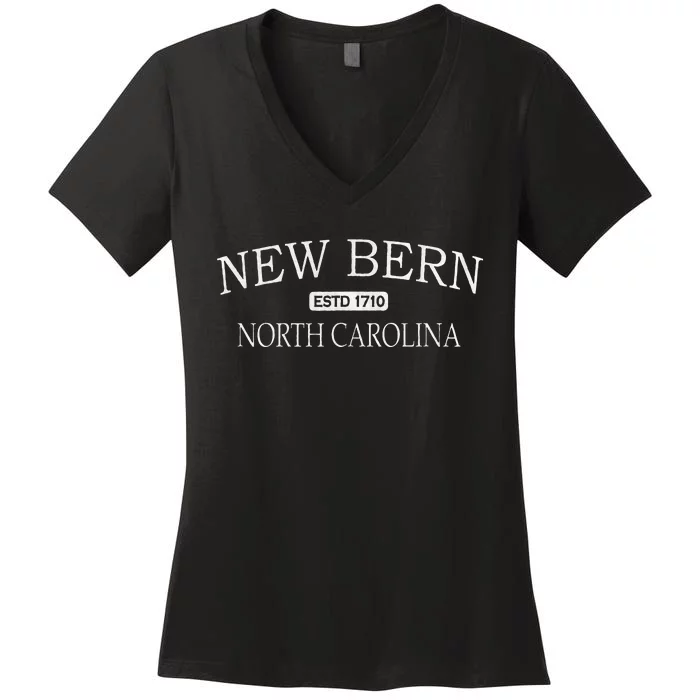 New Bern North Carolina Nc Women's V-Neck T-Shirt