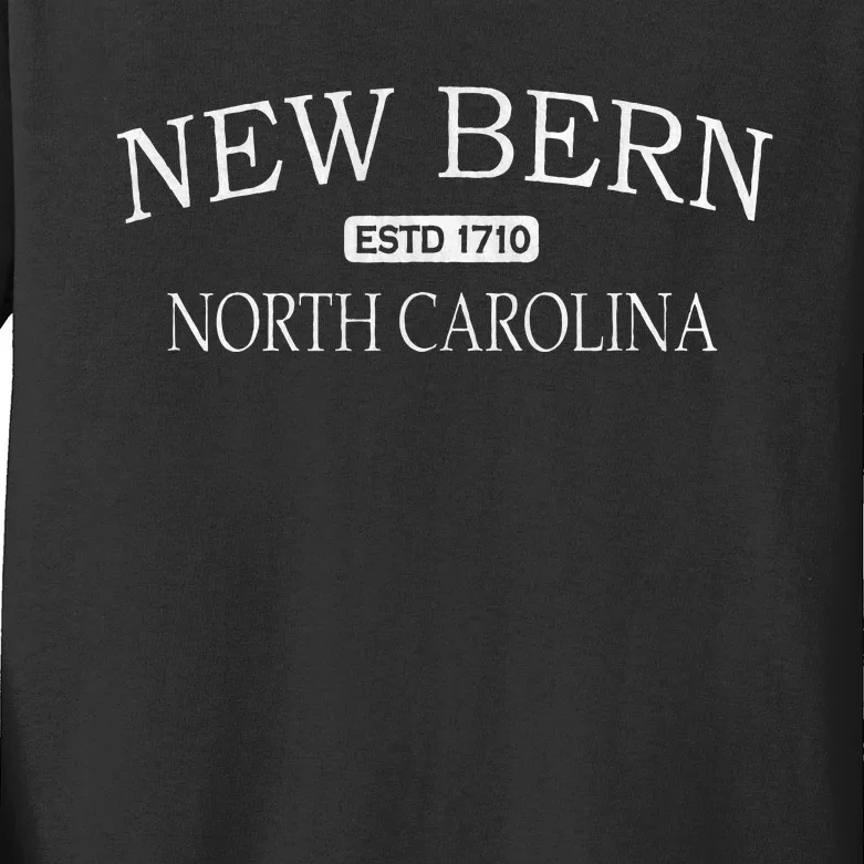 New Bern North Carolina Nc Kids Long Sleeve Shirt