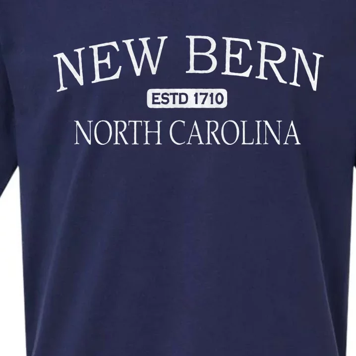 New Bern North Carolina Nc Sueded Cloud Jersey T-Shirt